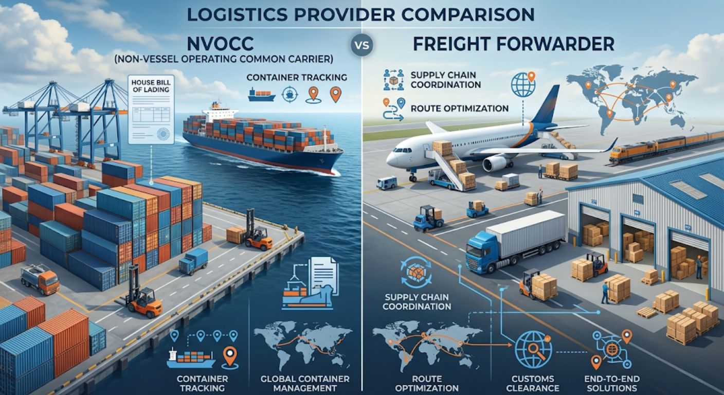 NVOCC vs Freight Forwarder: Key Differences Every Exporter Should Know