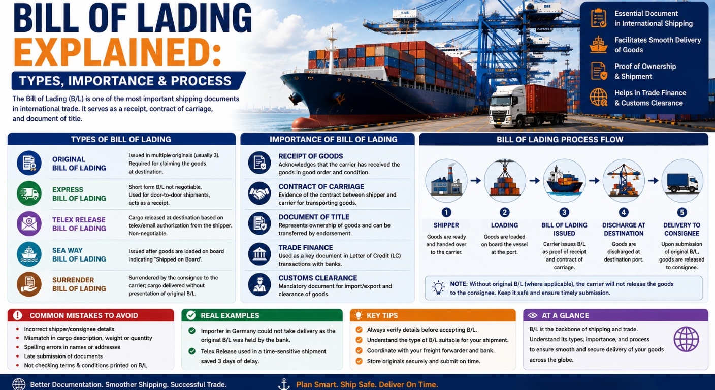 Bill of Lading Explained: Types, Importance & Process